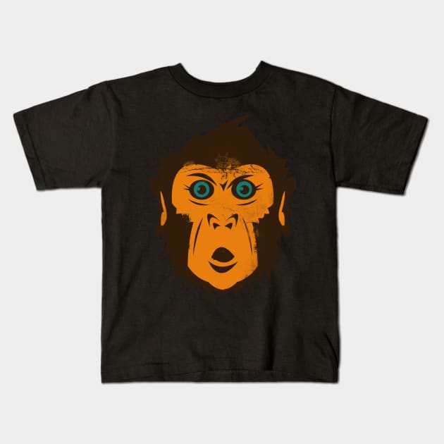 monkey what? Kids T-Shirt by machinegunpunker